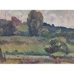 Oleksa NOWAKIWSKI (Aleksander NOWAKOWSKI) (1872-1936), Pejzaż z Mogiły, 1909