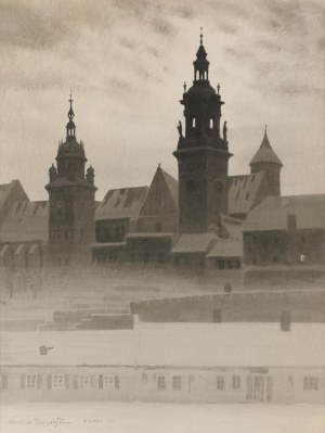 Stanisław Ignacy Poraj FABIJAŃSKI (1865-1947), Wawel nocą, 1921