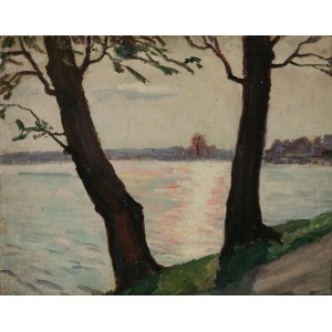 Emil KRCHA (1894-1972), Widok na rzekę
