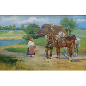 Jerzy KOSSAK (1886-1955), Pytanie o drogę, 1939