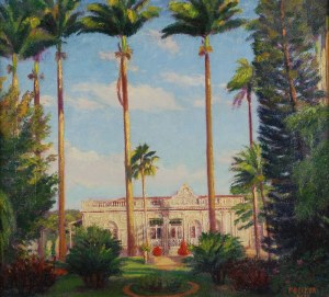 Frederick BECKER (1888-?), Pałacyk w cieniu palm