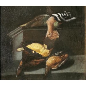 Malarz nieokreślony, XVIII w., Martwa natura z ptakami