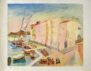 Mojżesz KISLING (1891 - 1953), Port w Saint Tropez