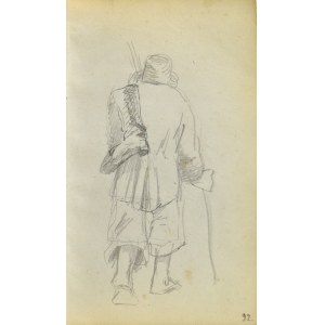 Jacek MALCZEWSKI (1854-1929), Wiejski dziad z butami na ramieniu ukazany tyłem