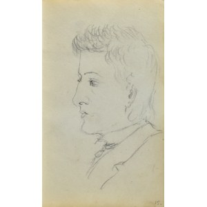 Jacek MALCZEWSKI (1854-1929), Popiersie młodego mężczyzny z lewego profilu