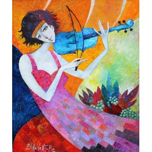Jan Bonawentura Ostrowski, Dziewczyna ze skrzypcami, 2020