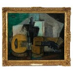 Alicja HALICKA (1889-1974), Martwa natura z gitarą , 1914