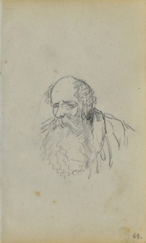 Jacek MALCZEWSKI (1854-1929), Popiersie starca z brodą