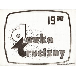 Dawka trucizny, Polska, lata 80. XX w., druk NSZZ Solidarność