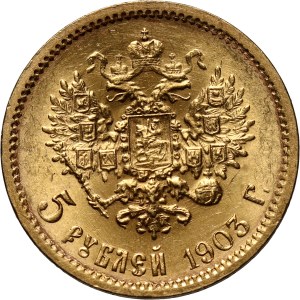 Russia, Nicholas II, 5 Roubles 1903 (АР), St. Petersburg