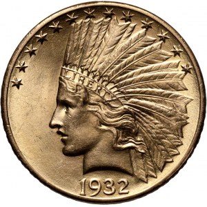 Stany Zjednoczone Ameryki, 10 dolarów 1932, Filadelfia, Indianin