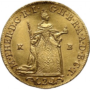 Hungary, Maria Theresia, 2 Ducats 1765 KB, Kremnitz