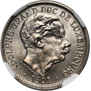 Luxembourg, Adolphe, 10 Centimes 1901