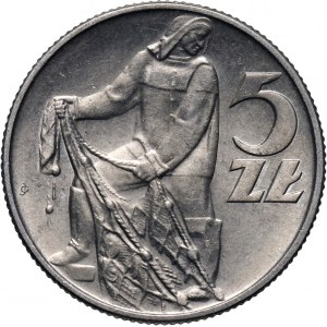 PRL, 5 złotych 1960, Rybak