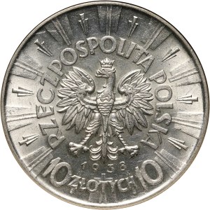 II RP, 10 złotych 1938, Warszawa, Józef Piłsudski