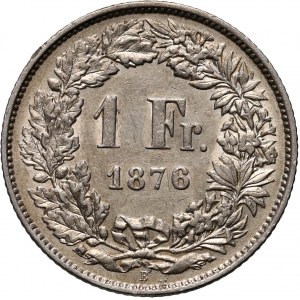 Switzerland, 1 Franc 1876 B