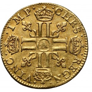 Francja, Ludwik XIII, 1/2 Louis d'or 1641 A, Paryż