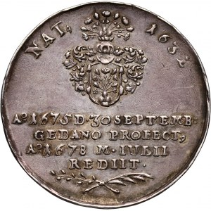 Jan III Sobieski, Gdańsk, medal z 1678 roku, Aegidius Strauch (1632-1682)