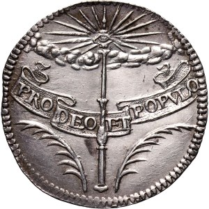 Austria, Ferdynand IV, srebrny żeton koronacyjny 1653