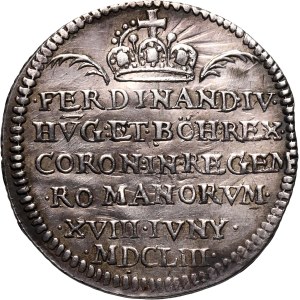 Austria, Ferdinand IV, silver Coronation Jeton 1653
