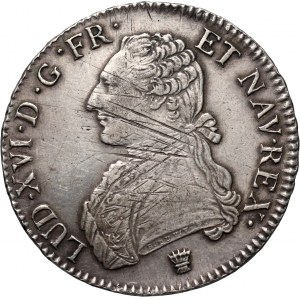Francja, Ludwik XVI, ecu 1790 I, Limoges