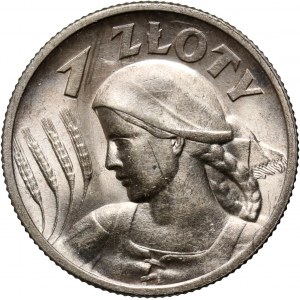 II RP, 1 złoty 1925, Londyn, Żniwiarka