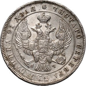 Russia, Nicholas I, Rouble 1842 СПБ АЧ, St. Petersburg