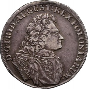 August II Mocny, 2/3 talara (gulden) 1707 ILH, Drezno