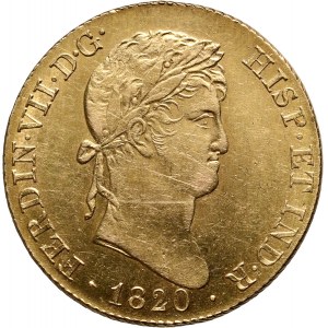 Hiszpania, Ferdynand VII, 4 escudos 1820, Madryt