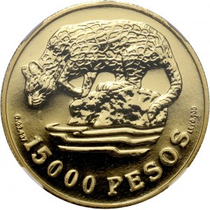 Kolumbia, 15000 pesos 1978, Ocelot, WWF Wildlife Conservation Series