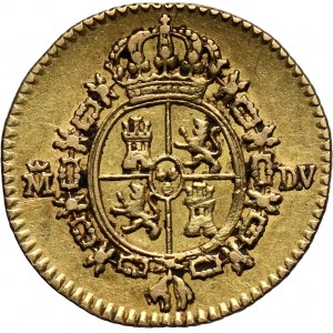 Spain, Charles III, 1/2 Escudo 1786 M-DV, Madrid