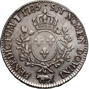 France, Louis XVI, Écu 1785, Pau