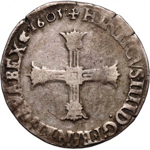 France, Henri IV, 1/4 Ecu 1603 C, Saint-Lo