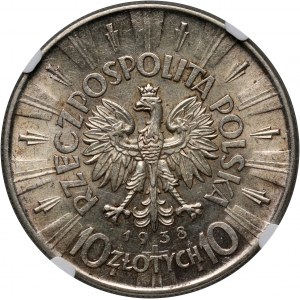 II RP, 10 złotych 1938, Warszawa, Józef Piłsudski