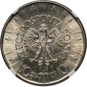 II RP, 10 złotych 1939, Warszawa, Józef Piłsudski