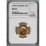 Russia, Nicholas II, 10 Roubles 1900 (ФЗ), St. Petersburg