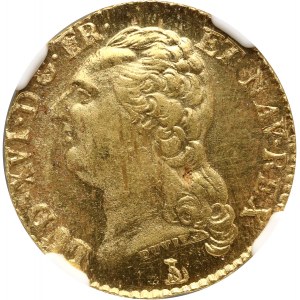 France, Louis XVI, Louis d'or 1786 T, Nantes