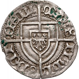 Zakon Krzyżacki, Jan von Tiefen 1489-1497, grosz, Królewiec