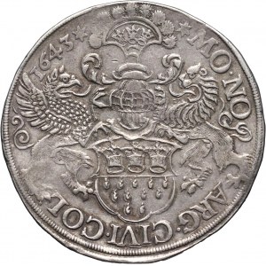 Germany, Köln, Thaler 1643, with title of Ferdinand III