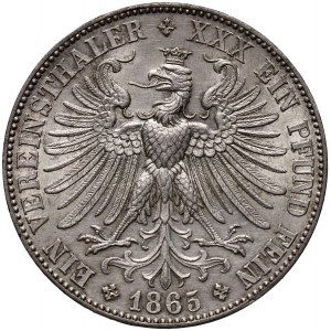 Germany, Frankfurt, Thaler 1865