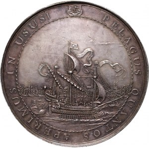 Niderlandy, medal z 1655, Otwarcie nowego ratusza w Amsterdamie
