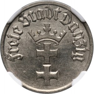 Wolne Miasto Gdańsk, 1/2 guldena 1932, Berlin, DOUBLED DIE