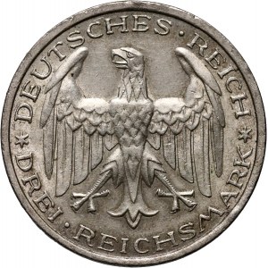 Niemcy, Republika Weimarska, 3 marki 1927 A, Berlin, Marburg