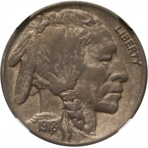 Stany Zjednoczone Ameryki, 5 centów 1918 S, San Francisco, Bizon