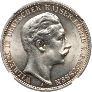 Germany, Prussia, Wilhelm II, 3 Mark 1912 A, Berlin