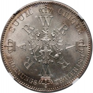 Germany, Prussia, Wilhelm I, Thaler 1861 A, Berlin