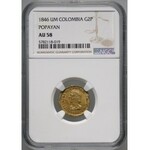 Kolumbia, Nowa Granada, 2 pesos 1846 UM, Popayan