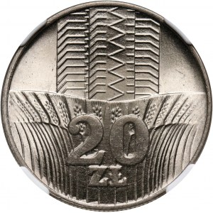 PRL, 20 złotych 1976, Wieżowiec i kłosy
