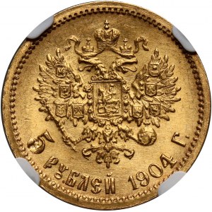 Russia, Nicholas II, 5 Roubles 1904 (АР), St. Petersburg