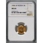 Russia, Nicholas II, 5 Roubles 1904 (АР), St. Petersburg